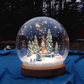 NB-TE053 Commercial giant transparent pvc bubble human customized christmas house snow globe inflable navideno